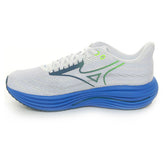 Scarpa da Running Uomo Mizuno Wave Rider 29 Bianco Blu Lime | NonSoloSport