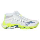 Scarpa da Pallavolo Donna Mizuno Wave Lightning Elite Mid Bianco Lime | NonSoloSport