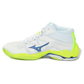 Scarpa da Pallavolo Donna Mizuno Wave Lightning Elite Mid Bianco Lime | NonSoloSport