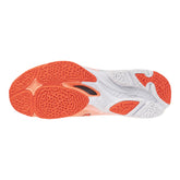 Scarpa da Volley Donna Mizuno Wave Lightning Elite Mid Corallo Bianco | NonSoloSport