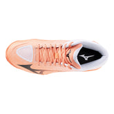 Scarpa da Volley Mizuno Wave Lightning Pro Mid Bianco Corallo | NonSoloSport