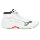 Scarpa da Volley Donna Mizuno Lightning Select Mid Bianco Nero Rosso | NonSoloSport