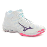 Scarpa da Volley Donna Mizuno Wave Voltage 2 Mid Bianco | NonSoloSport