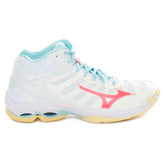 Scarpa da Volley Donna Mizuno Wave Voltage 2 Mid Bianco Azzurro | NonSoloSport