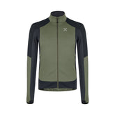 T-Shirt Manica Lunga Uomo Montura Stretch Color Verde Nero | NonSoloSport