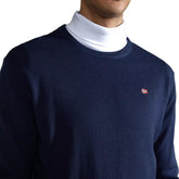Maglione Uomo Napapijri Girocollo Lana Damavand Blu | NonSoloSport