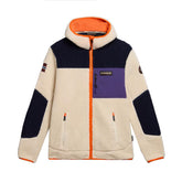 Napapijri Felpa Pile Yupik Uomo Bianco Blu Viola | NonSoloSport