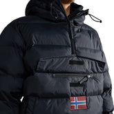 Napapijri Giacca Anorak Rainforest Puffer Uomo Nero | NonSoloSport