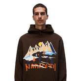 Felpa Uomo Napapijri Sweat Marrone | NonSoloSport