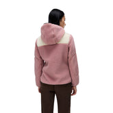 Felpa Pile Donna Napapijri Yupik Rosa Bianco | NonSoloSport