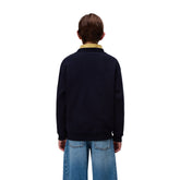 Felpa Ragazzo Napapijri New Box Logo Blu Scuro | NonSoloSport