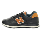 New Balance 574 Sept Lux Leather Pack Uomo Nero | NonSoloSport
