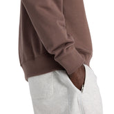 Felpa Uomo New Balance Athletics Premium Logo Crew Marrone | NonSoloSport