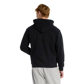 Felpa Uomo New Balance Athletics French Terry Logo Nero Rosso | NonSoloSport