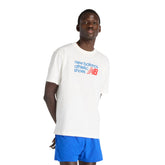 T-Shirt Uomo New Balance Athletics Premium Relaxed Chest Grigio | NonSoloSport