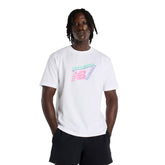 T-Shirt Uomo New Balance Neon Bianco | NonSoloSport