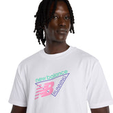 T-Shirt Uomo New Balance Neon Bianco | NonSoloSport