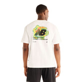 T-Shirt Uomo New Balance Heat Map Motion Bianco | NonSoloSport