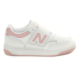 Sneakers Bambino New Balance 480 Court Bianco Rosa | NonSoloSport