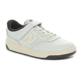 Sneakers Bambino New Balance B80 Court PS Bianco Nero | NonSoloSport