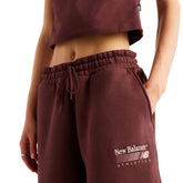 Pantalone Donna New Balance Trackside Bordeaux | NonSoloSport