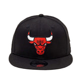 New Era Cappellino 9FIFTY Snapback Chicago Bulls Logo Nero | NonSoloSport