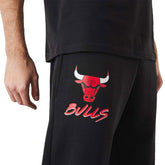 Newera Jogger Nba Script Bulls Uomo Nero | NonSoloSport