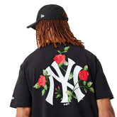 Newera T-Shirt Floral Graphic New York Yankees Nero | NonSoloSport