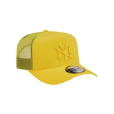 New Era Cappello A-Frame Trucker New York Yankees Tonal Mesh Giallo | NonSoloSport
