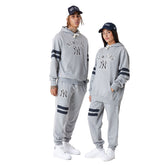 Felpa Newera Mlb Lifestyle Ny Cappuccio Fleece Grigio | NonSoloSport