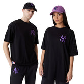 T-Shirt Newera League Essentials Ny Cotone Nero | NonSoloSport