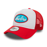New Era Cappello Trucker Oval Bianco Rosso | NonSoloSport