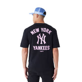 T-Shirt Uomo New Era Mlb Wordmark Ny Nero | NonSoloSport
