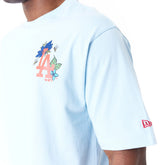 New Era T-Shirt Graphic Floral LA Uomo Azzurro | NonSoloSport