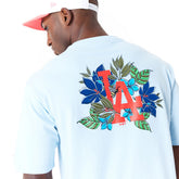 New Era T-Shirt Graphic Floral LA Uomo Azzurro | NonSoloSport