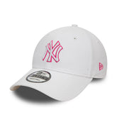 New Era Cappello 940 Team Outline New York Yankees White | NonSoloSport