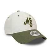 New Era Cappello 920 Linen Script Bianco Verde | NonSoloSport