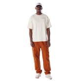 T-Shirt Uomo New Era Pinstripe Beige | NonSoloSport