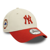 Cappello New Era 940 New York Yankees World Series Beige Rosso | NonSoloSport