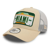 Cappello New Era 940 A-Frame Trucker Patch Beige Verde | NonSoloSport