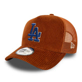 Cappello 940 Trucker New Era LA Dodgers Cord Marrone | NonSoloSport