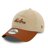 Cappello 950 New Era Script Cord Beige Marrone | NonSoloSport