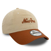 Cappello 950 New Era Script Cord Beige Marrone | NonSoloSport