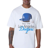T-Shirt Uomo New Era LA Dodgers MLB Script Bianco | NonSoloSport