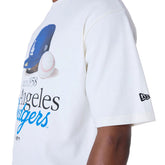 T-Shirt Uomo New Era LA Dodgers MLB Script Bianco | NonSoloSport