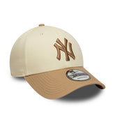 Cappello New Era 9Forty New York Yankees MLB Colour Block Crema | NonSoloSport