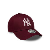 Cappello New Era 9FORTY New York Yankees MLB Metallic Rosso Scuro | NonSoloSport