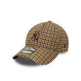 Cappello New Era 9TWENTY A-Frame New York Yankees MLB Check Beige | NonSoloSport