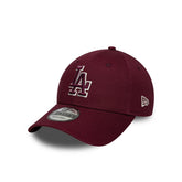 Cappello New Era 9FORTY LA Dodgers MLB Team Outline Rosso Scuro | NonSoloSport