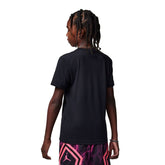 T-Shirt Bambino Nike Jordan Air Embroidered Nero | NonSoloSport